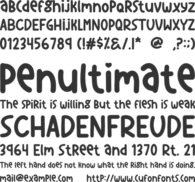 Super Dog font preview