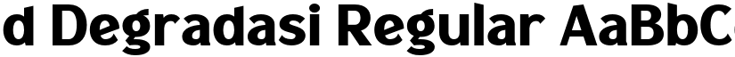 d Degradasi Regular font