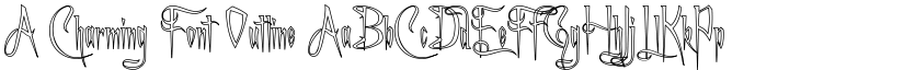 A Charming Font Outline font