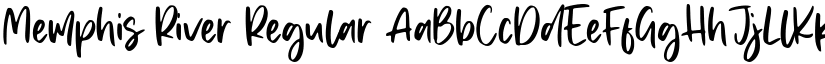 Memphis River Regular font