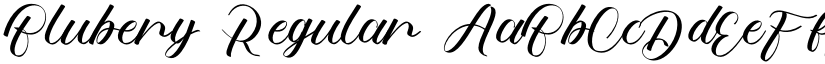 Blubery Regular font