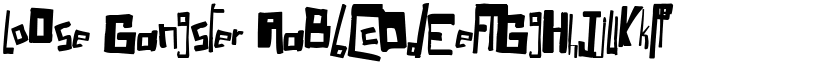 LoOse Gangster font