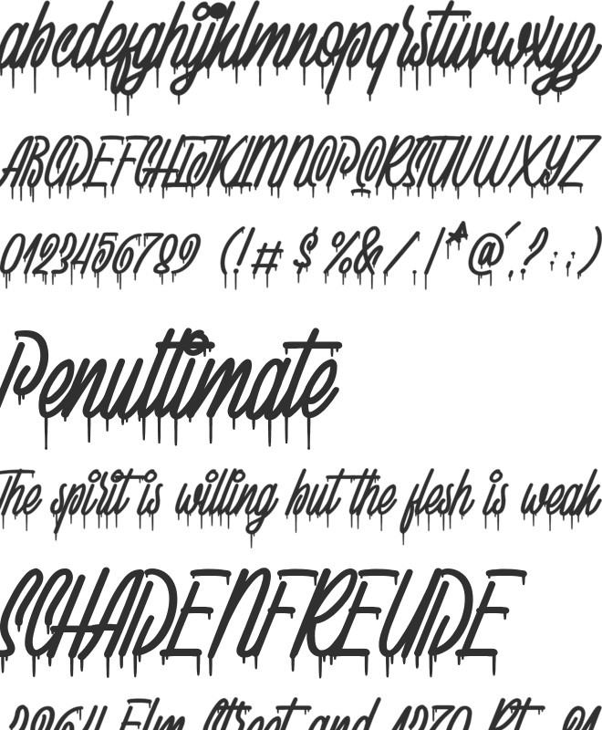 Squizers Marker Demo font preview