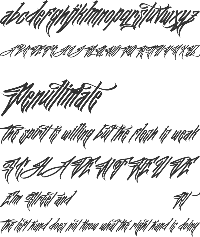 JFK Wall Hunter Demo Juan Jeje font preview