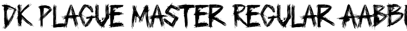 DK Plague Master Regular font