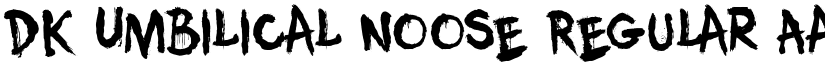 DK Umbilical Noose Regular font