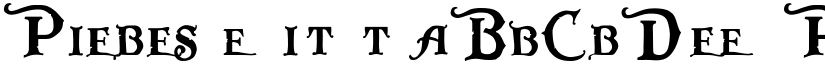 Pieces of Eight Alt font