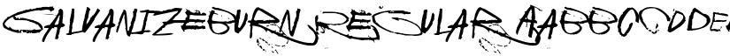 GalvanizeBurn Regular font