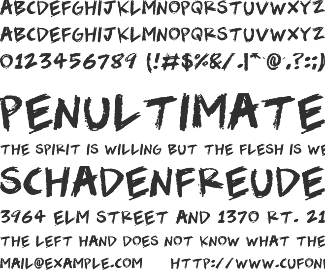 Scribble Scrawl font preview