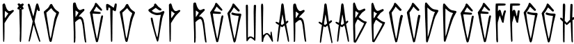 Pixo Reto SP Regular font