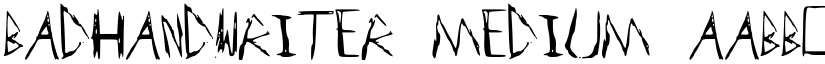 BadHandwriter Medium font