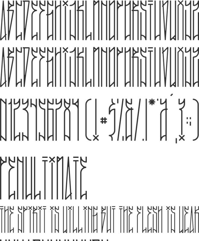 MURO SP font preview