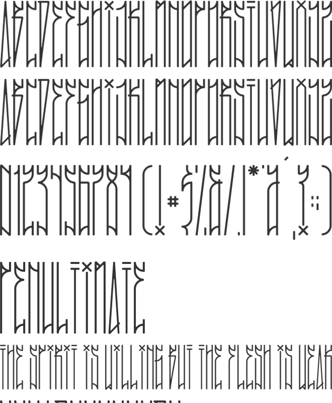 MURO SP font preview