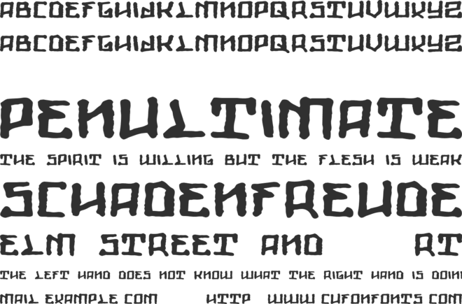 Giants font preview