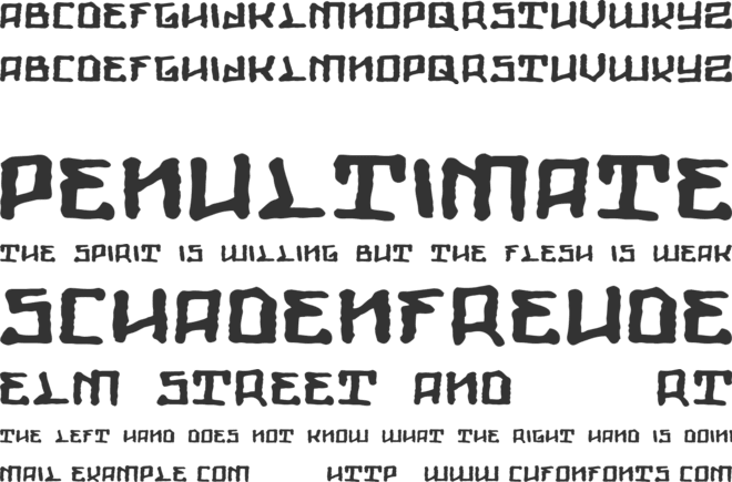 Giants font preview