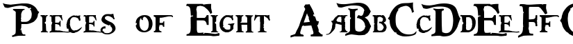 Pieces of Eight font