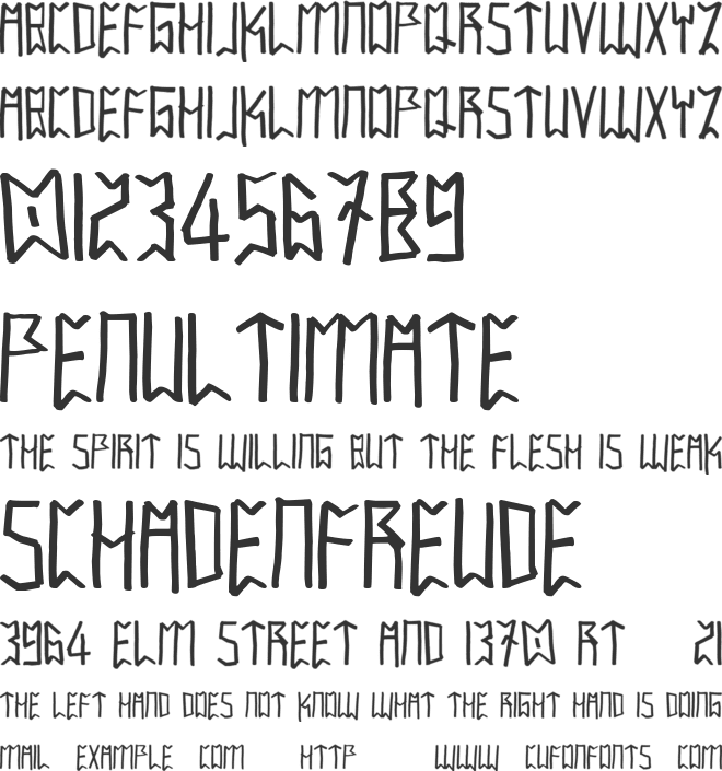 IntaglioPlains font preview