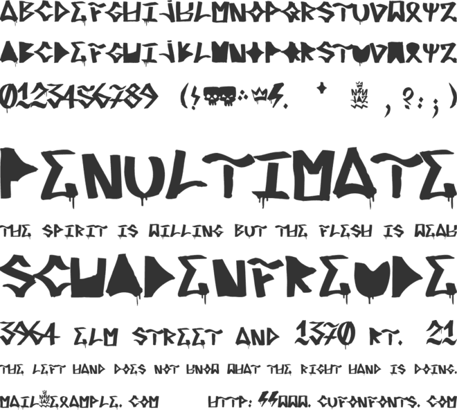 Rifredi Rude Boy font preview