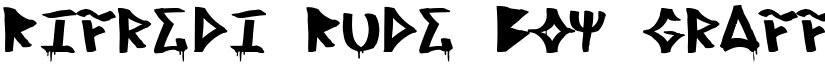 Rifredi Rude Boy graffiti font
