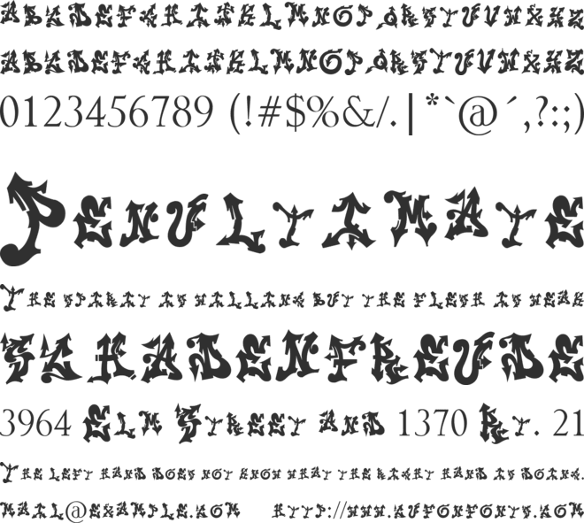 TROLL font preview