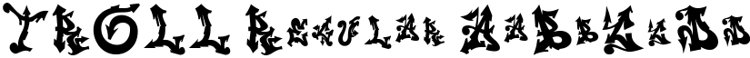 TROLL Regular font