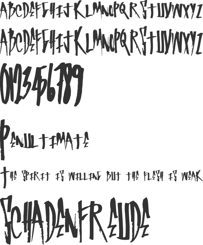 SuperGraf font preview