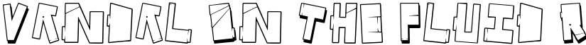Vandal On The Fluid Regular font