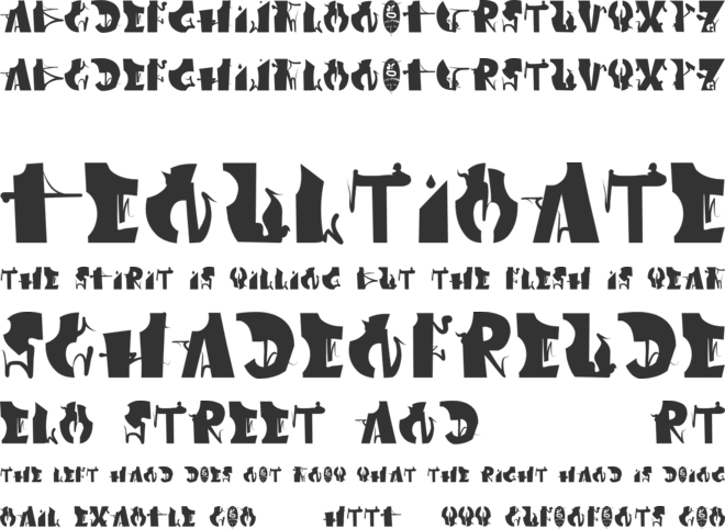 afronsu font preview