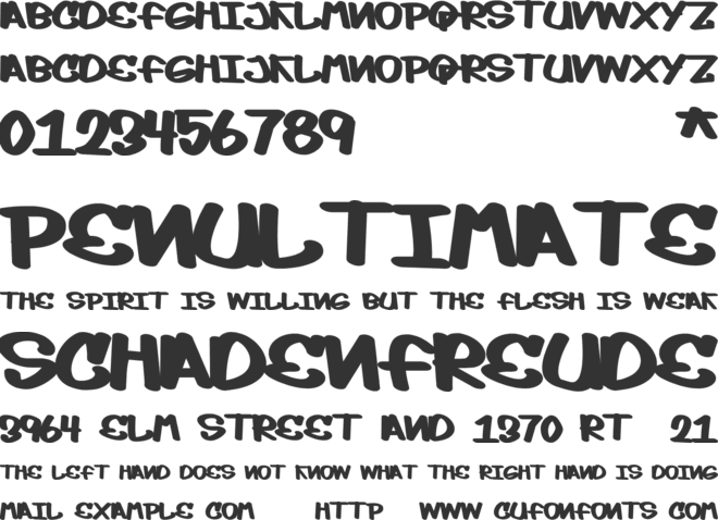 Mop Top font preview