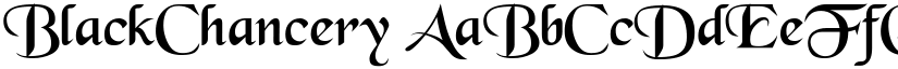 BlackChancery font