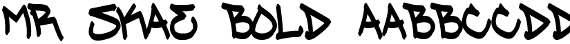 MR SKAE Bold font