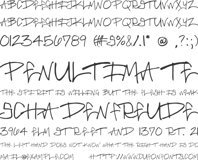 Brass Monkey font preview