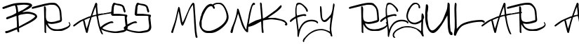 Brass Monkey Regular font