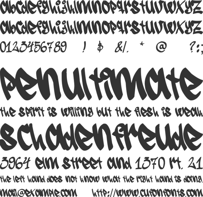 Serograff font preview