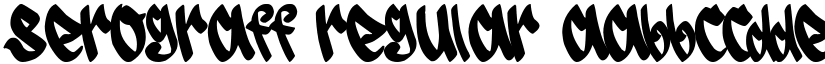 Serograff Regular font