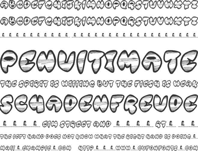 Ghetto Master font preview
