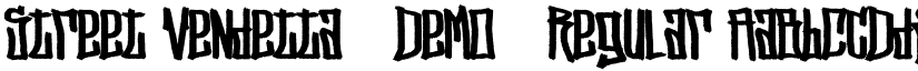 Street Vendetta (Demo) Regular font