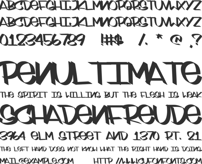 Sydney Style font preview