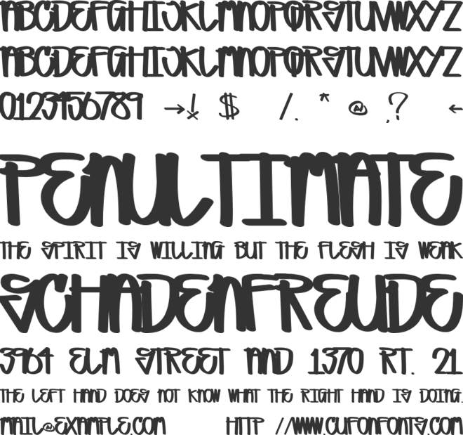 MISTA BIG font preview