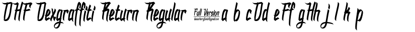 DHF Dexgraffiti Return Regular font