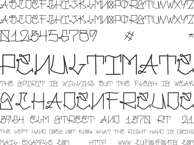Gangland Style font preview