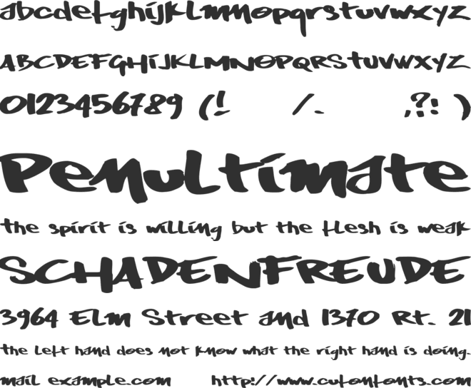 Wrktag font preview