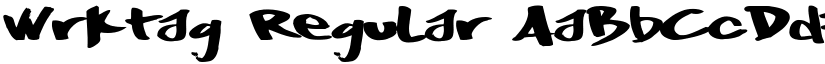 Wrktag Regular font