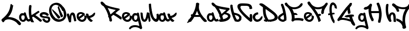 LaksOner Regular font