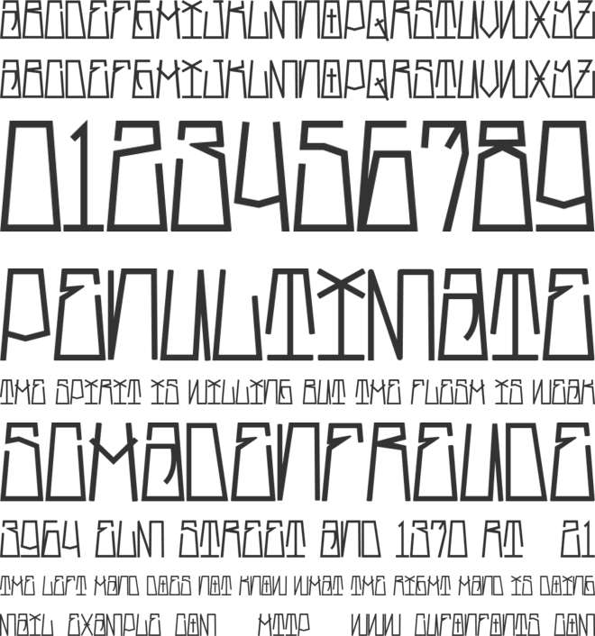 SkinySmile font preview