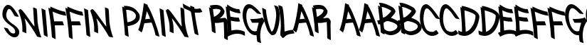 Sniffin Paint Regular font