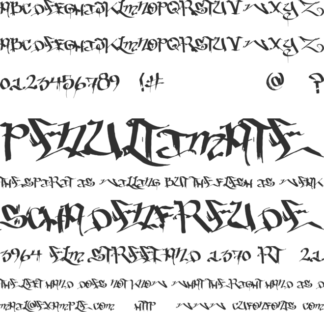 BakedTrains font preview