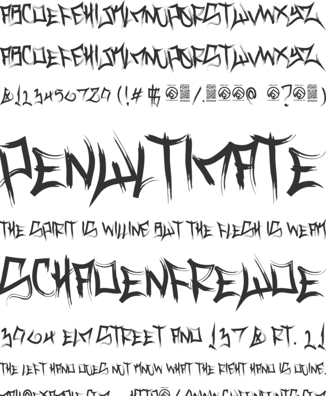 Vance Jackson font preview