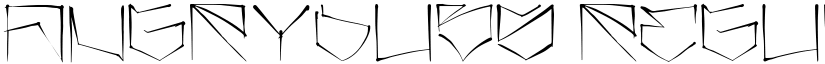 angrydubs Regular font