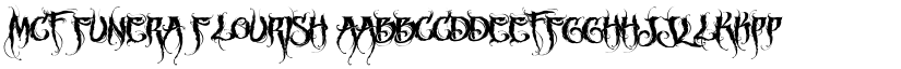 MCF funera flourish font